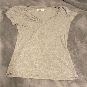 Hollister Gray Top- Crossed in the Front